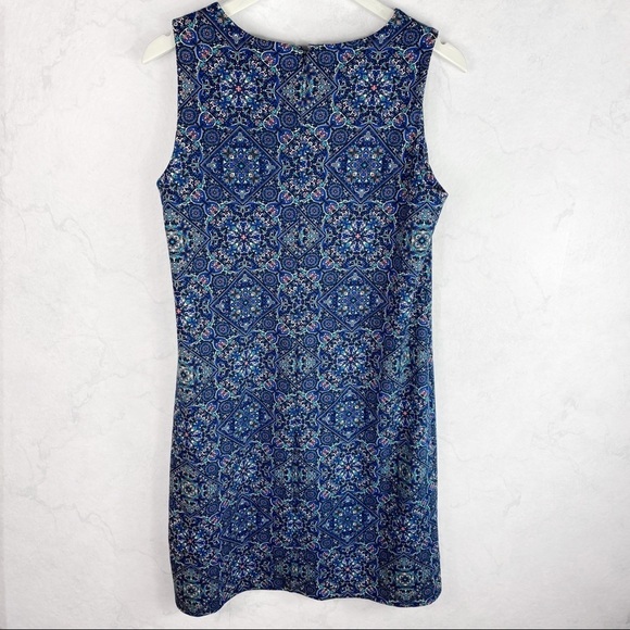[Talbots] Blue Paisley Floral Dress - Picture 2 of 3